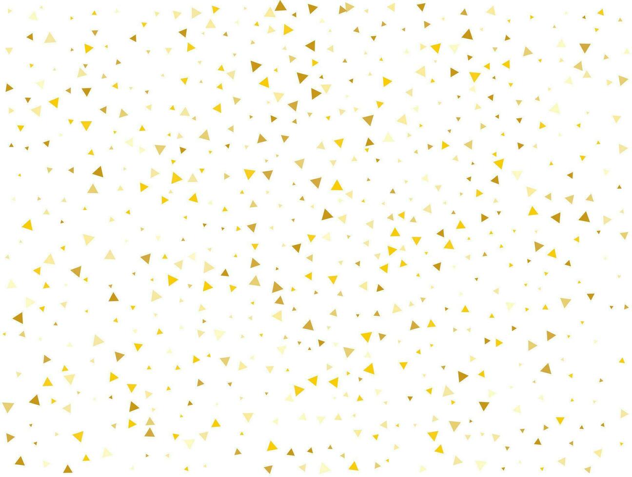 luxe goud driehoekig confetti achtergrond. vector illustratie