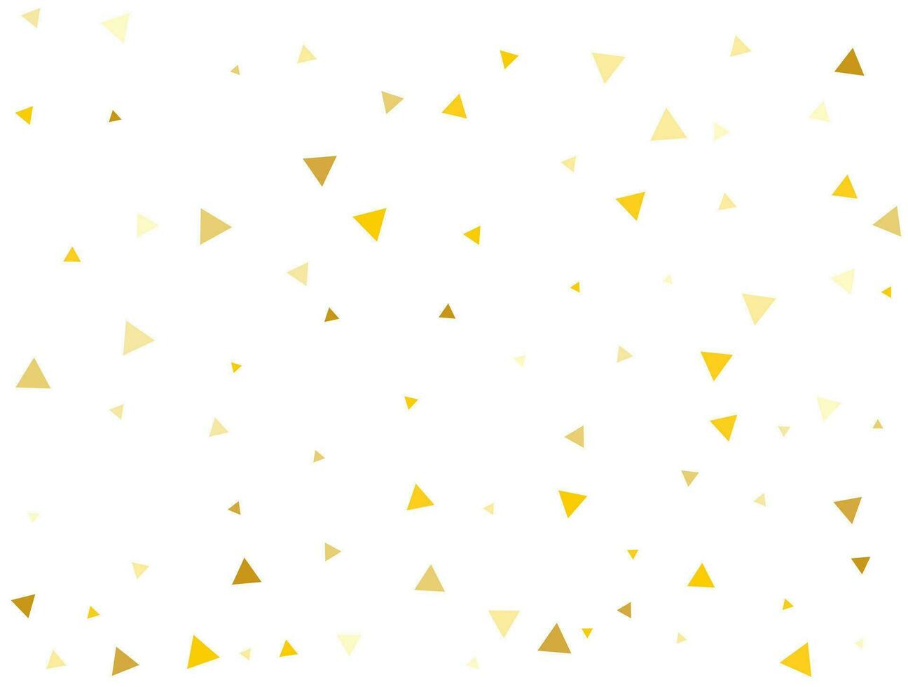 geslacht neutrale gouden driehoekig confetti achtergrond. vector illustratie