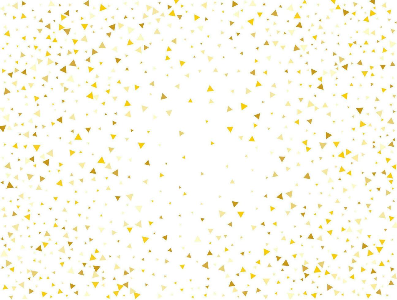 luxe goud driehoekig confetti achtergrond. vector illustratie