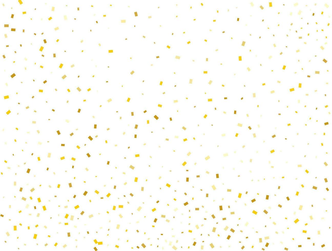 verjaardag gouden rechthoeken confetti achtergrond. vector illustratie