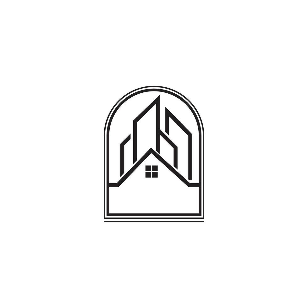 modern huis logo ontwerp en heel gemakkelijk naar herken vector