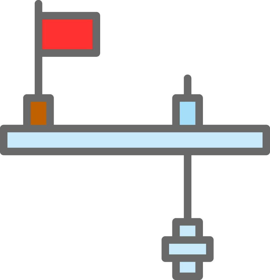 ijs visvangst tip-up vector icoon ontwerp