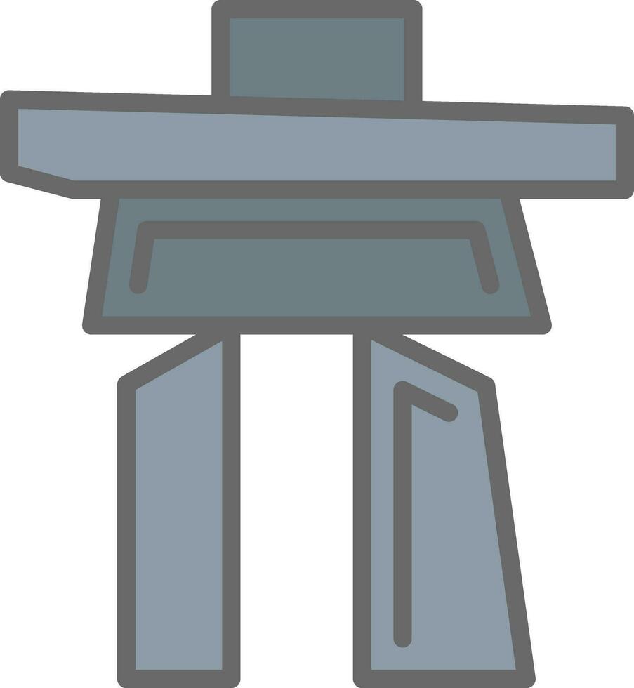 inukshuk vector icoon ontwerp