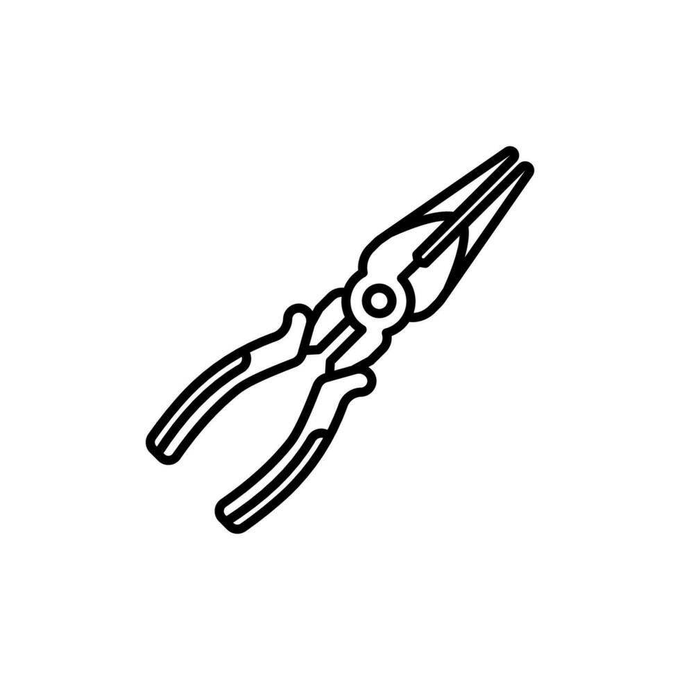 naald- tang icoon in vector. logotype vector