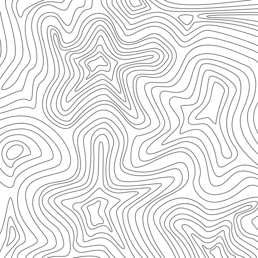 topografisch contour lijnen patroon vector illustratie