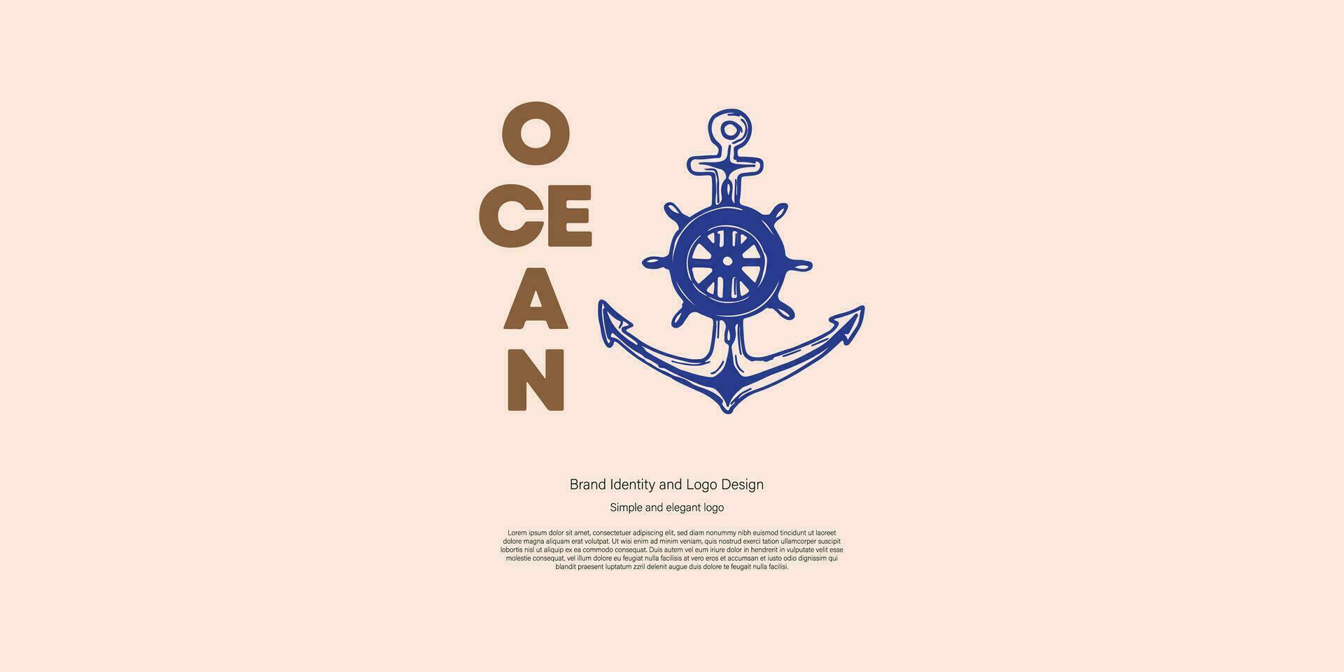 anker, nautisch, maritiem logo ontwerp voor grafisch ontwerper en web ontwikkelaar vector