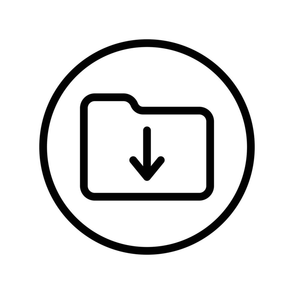 downloaden icoon, downloaden knop, downloaden symbool voor mobiel toepassing en website, gebruiker koppel icoon ontwerp element vector illustratie