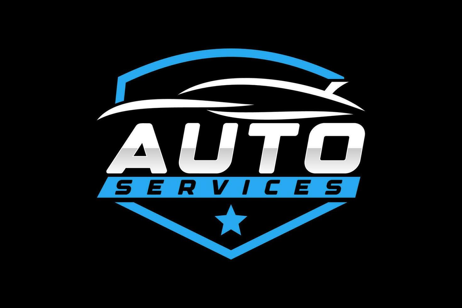 auto stijl auto logo ontwerp met concept sport- voertuig icoon silhouet vector