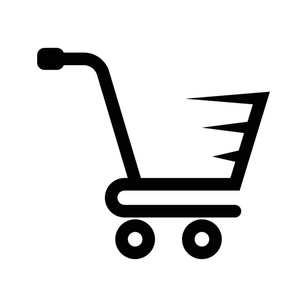 boodschappen doen kar icoon vector, boodschappen doen trolley icoon, boodschappen doen kar logo, houder voor goederen en producten, economie symbool ontwerp elementen, mand symbool silhouet, kleinhandel ontwerp elementen vector