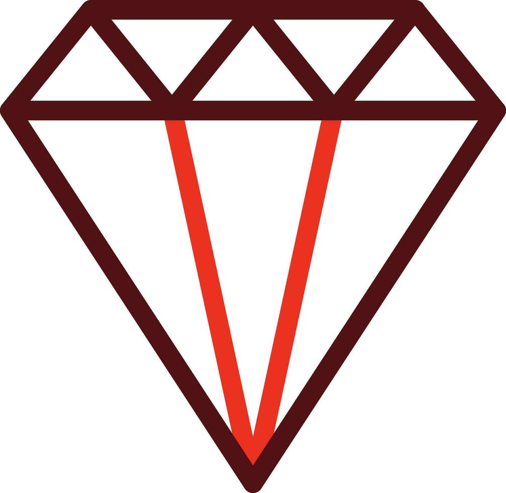 diamant glyph twee kleur icoon voor persoonlijk en reclame gebruiken. vector