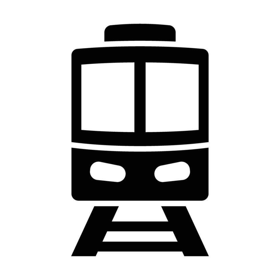 trein vector glyph icoon voor persoonlijk en reclame gebruiken.