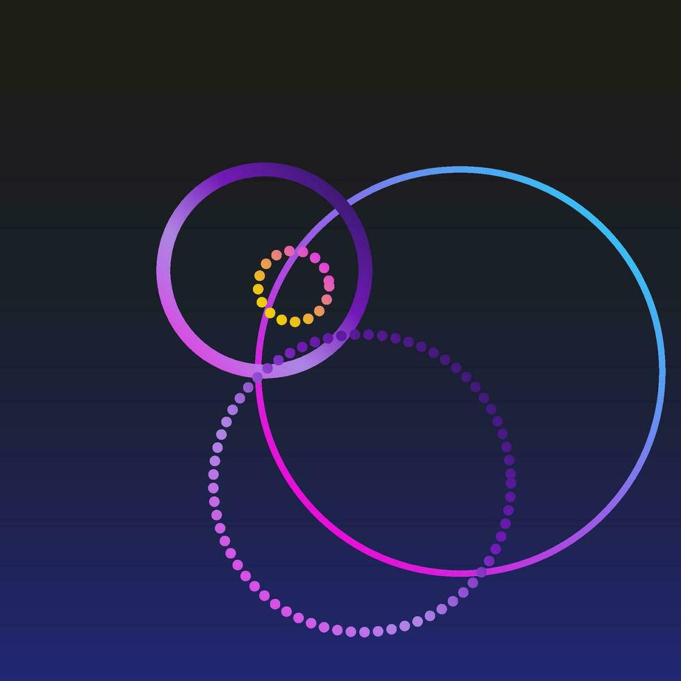 ronde cirkel helling structuur helder gekleurde vorm abstract vector patroon achtergrond