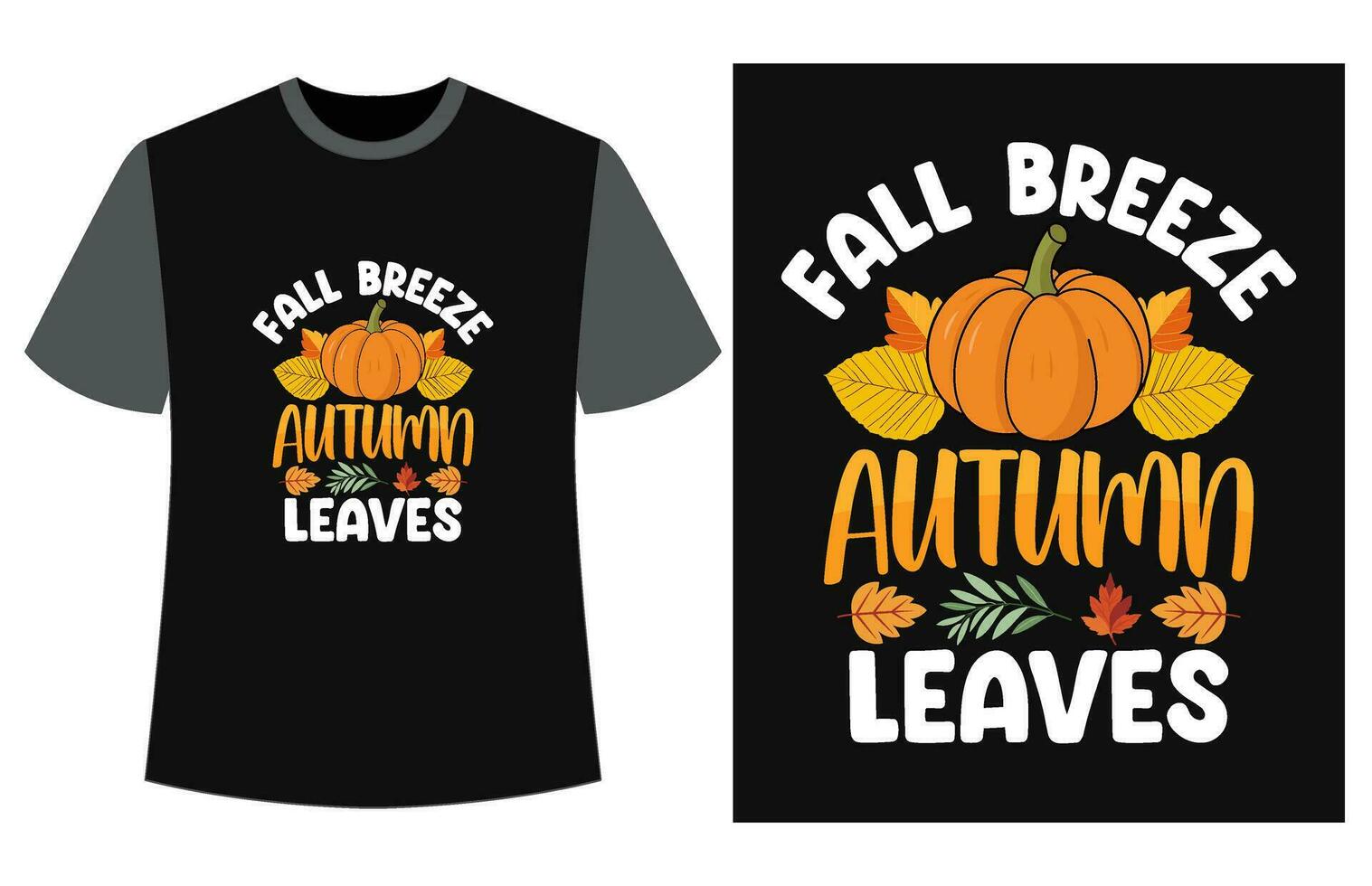 herfst t-shirt ontwerp vector illustratie, vallen t shirt, herfst pompoen t overhemd