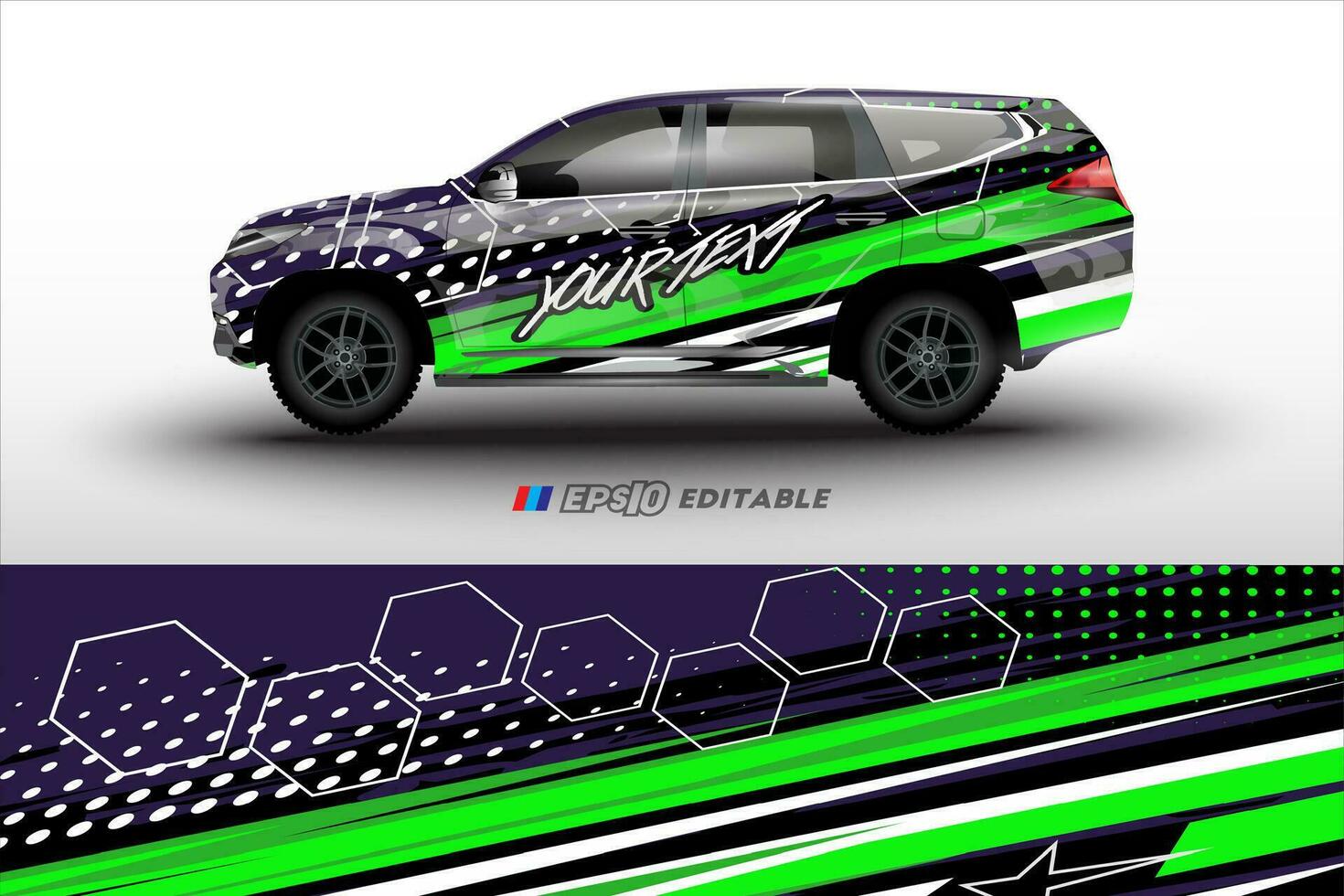 vector racing auto inpakken ontwerp voor voertuig vinyl stickers en automotive bedrijf sticker kleurstelling