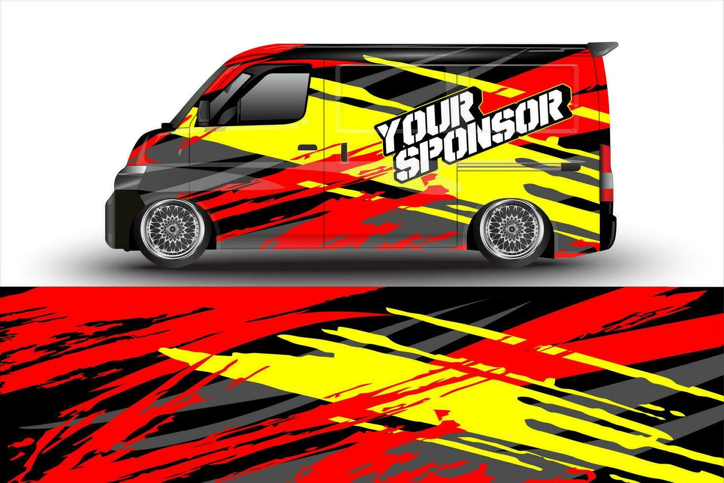 vector racing auto inpakken ontwerp voor voertuig vinyl stickers en automotive bedrijf sticker kleurstelling
