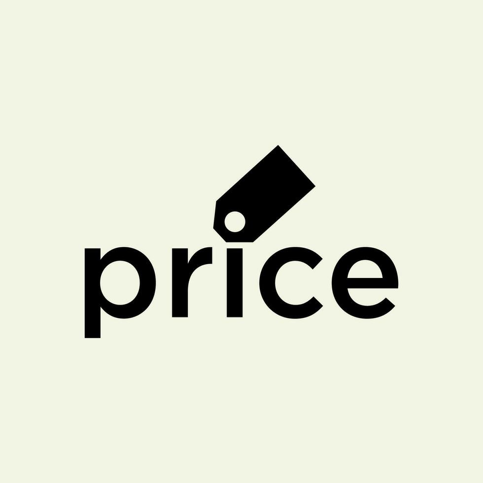 vector prijs tekst logo ontwerp