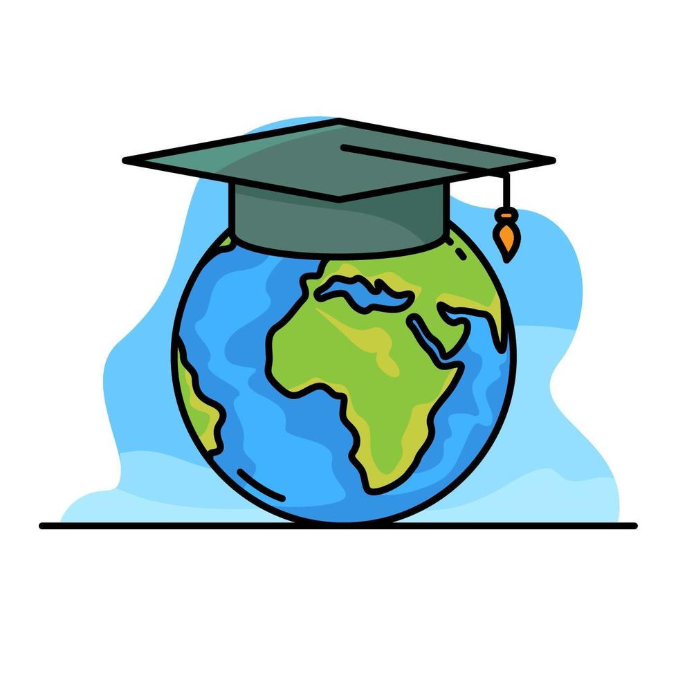 Global Education Illustration vector