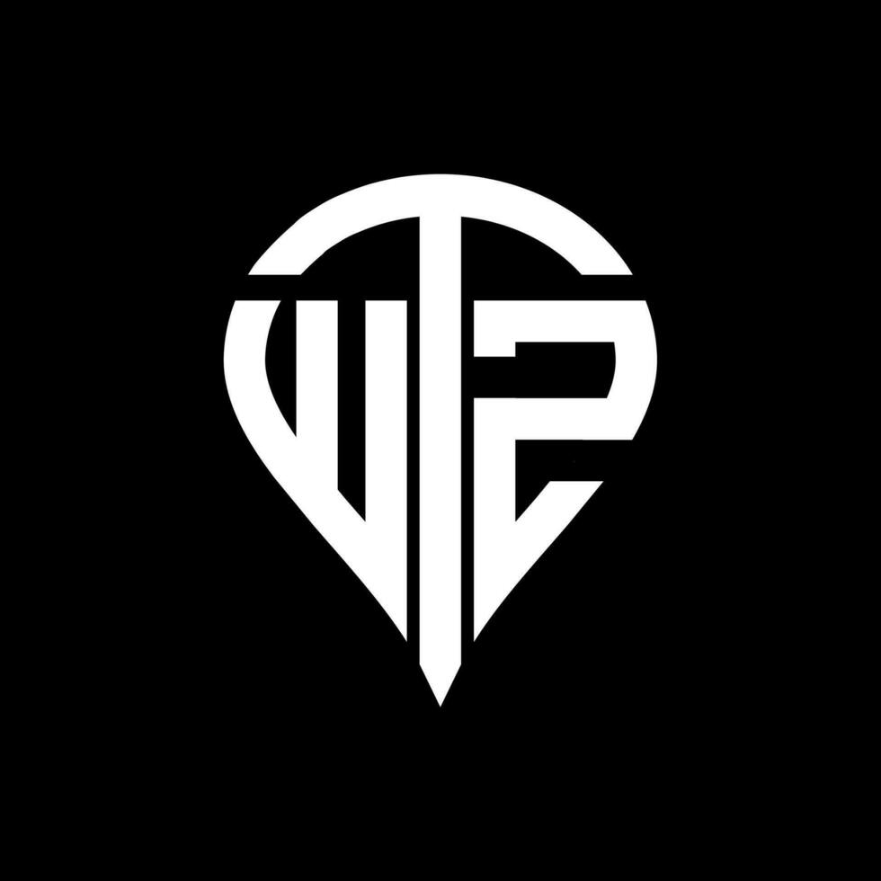wtz brief logo ontwerp. wtz creatief monogram initialen brief logo concept. wtz uniek modern vlak abstract vector brief logo ontwerp.
