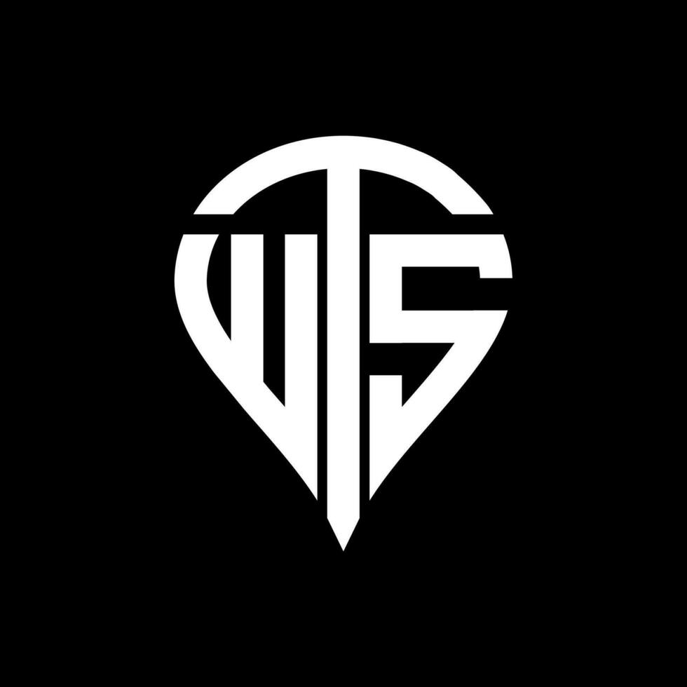 wts brief logo ontwerp. wts creatief monogram initialen brief logo concept. wts uniek modern vlak abstract vector brief logo ontwerp.