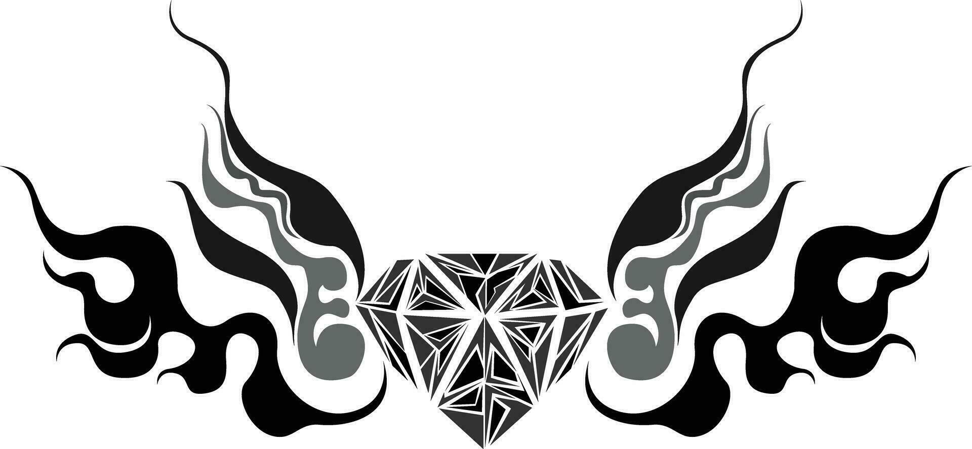 diamant kunst tag ook logo desigh vector