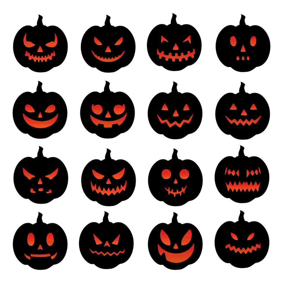 halloween jack O lantaarn ontwerpen vector