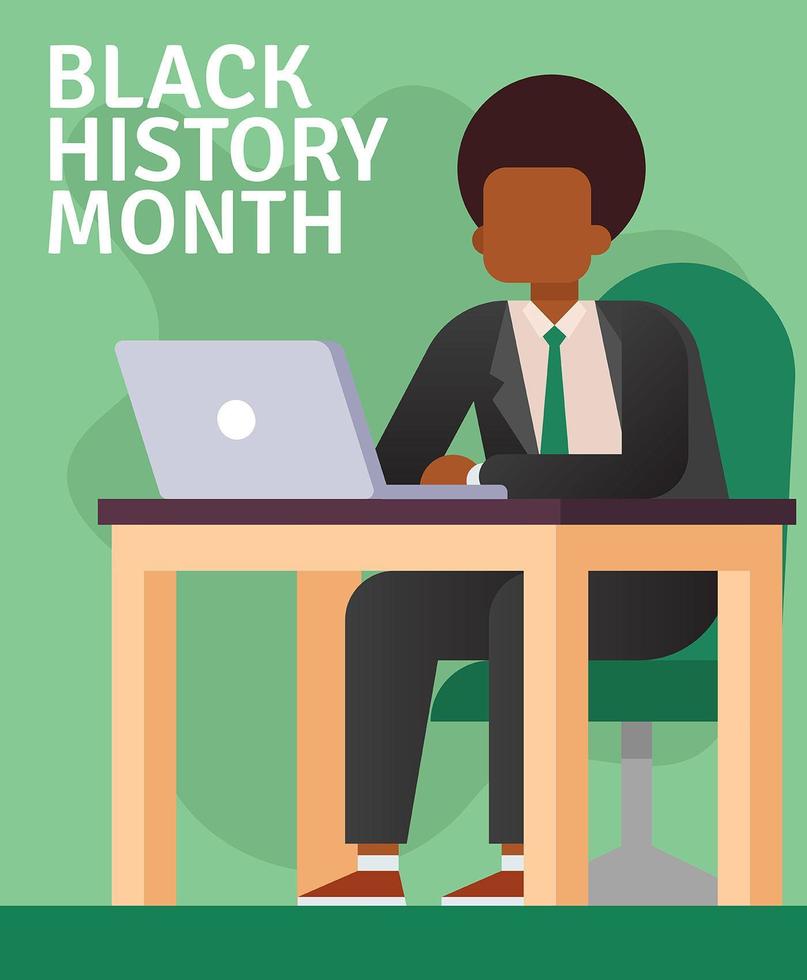 Black History Month Illustration vector