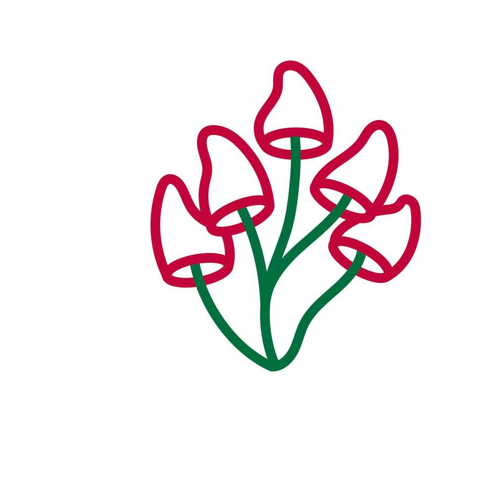 blad van bloemen bladeren voorjaar voor schoonheid branding modieus schets symbolen voor mobiel apps en website ontwerp. premie pak van pictogrammen in modieus lijn stijl. vector