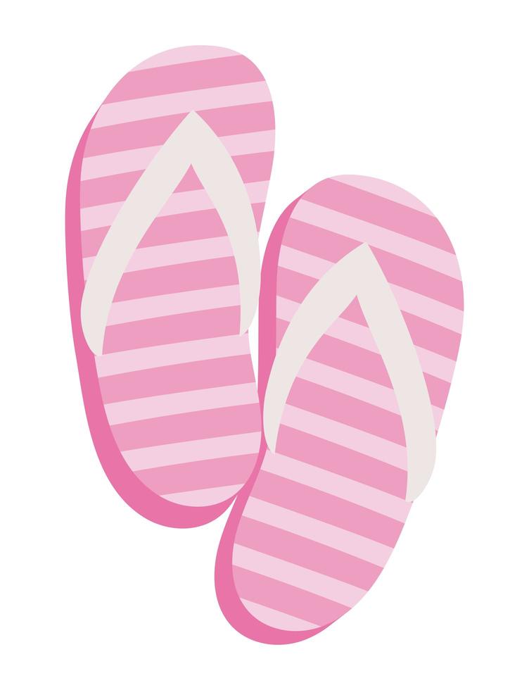 roze teenslippers vector