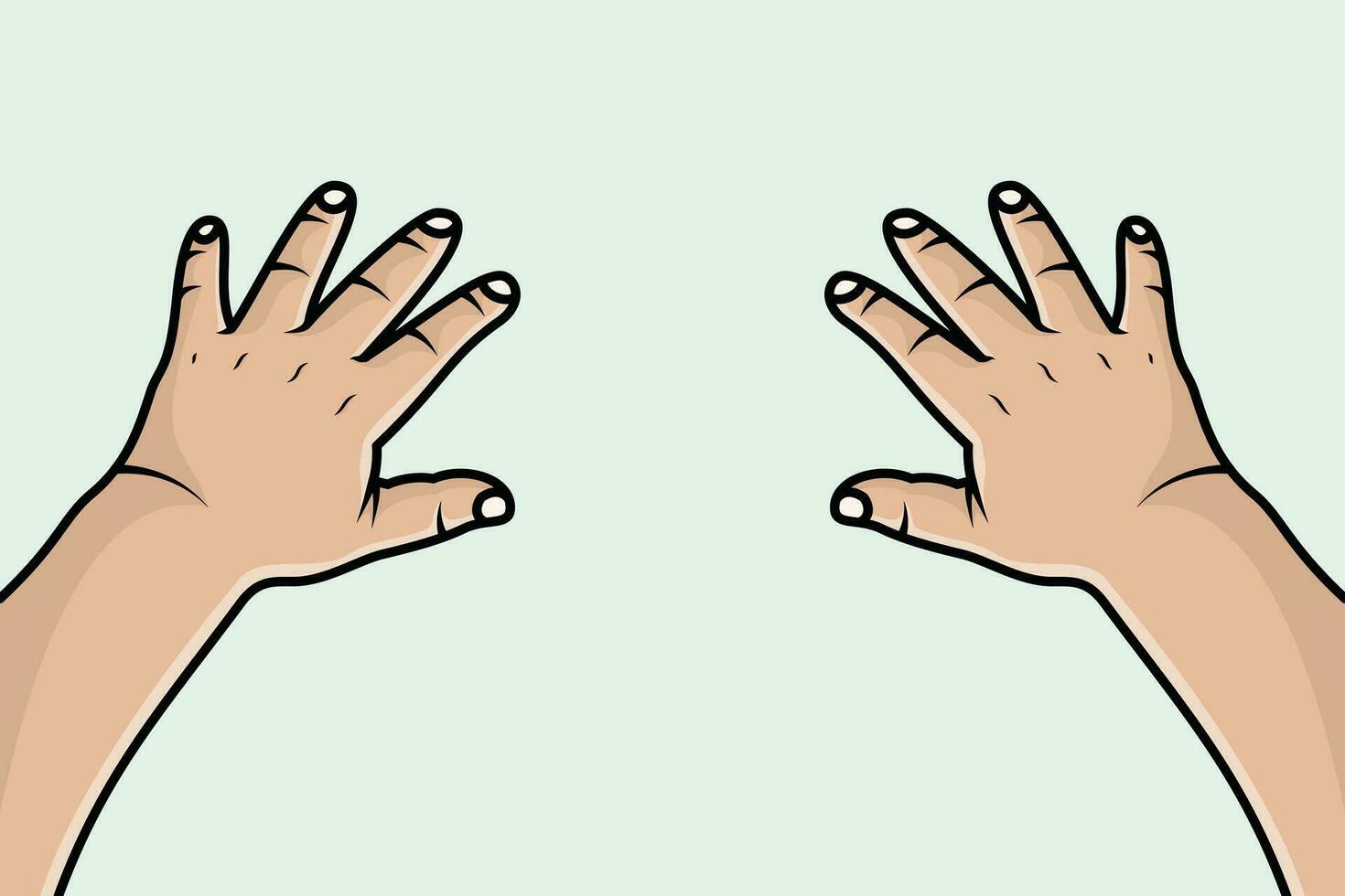 tellen mensen hand- vector illustratie.