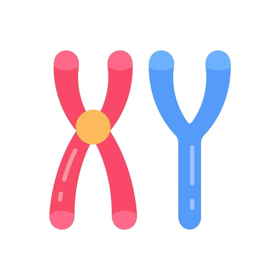 mannelijk chromosomen icoon in vector. illustratie vector