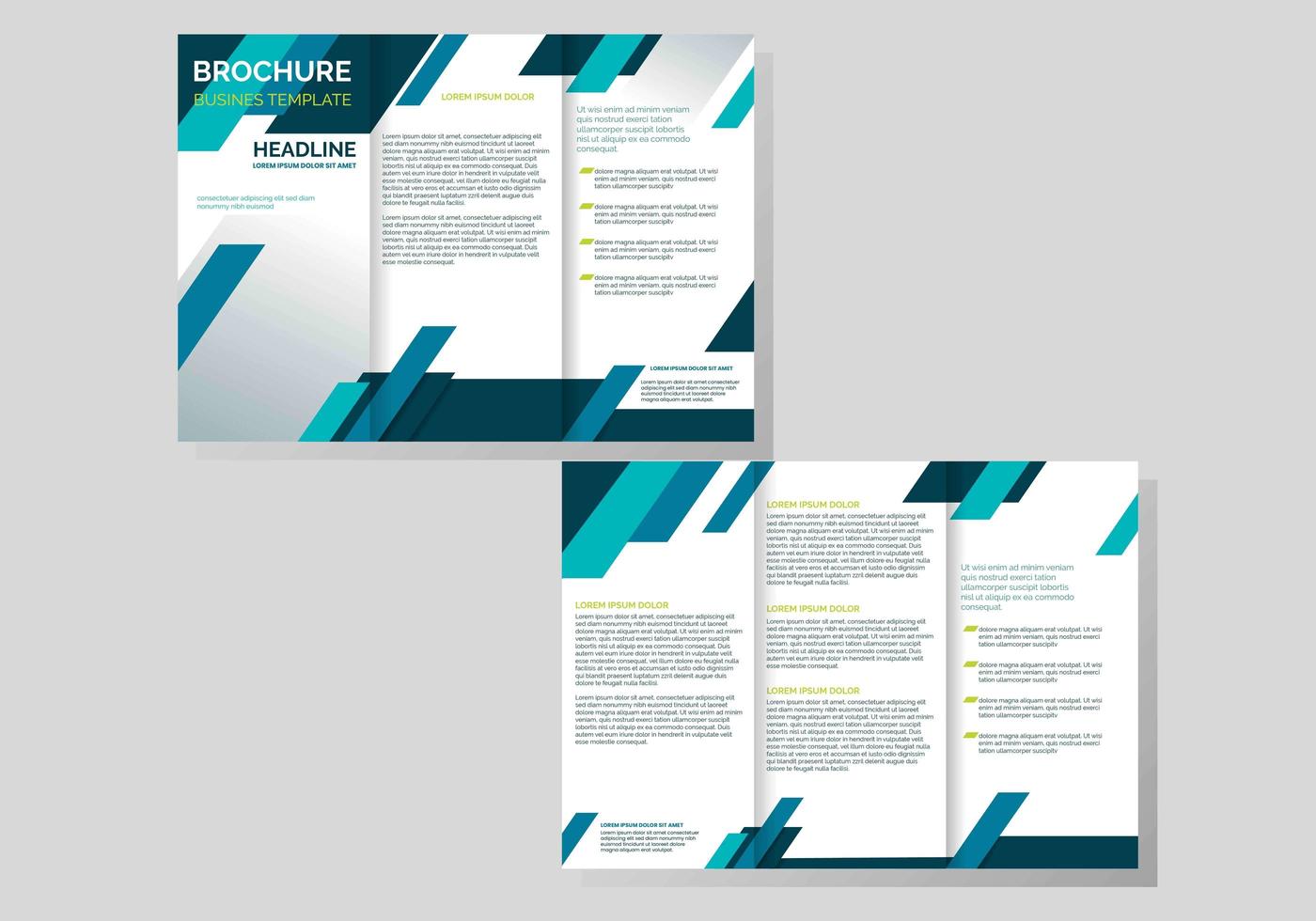 Professional Brochure Template Vector