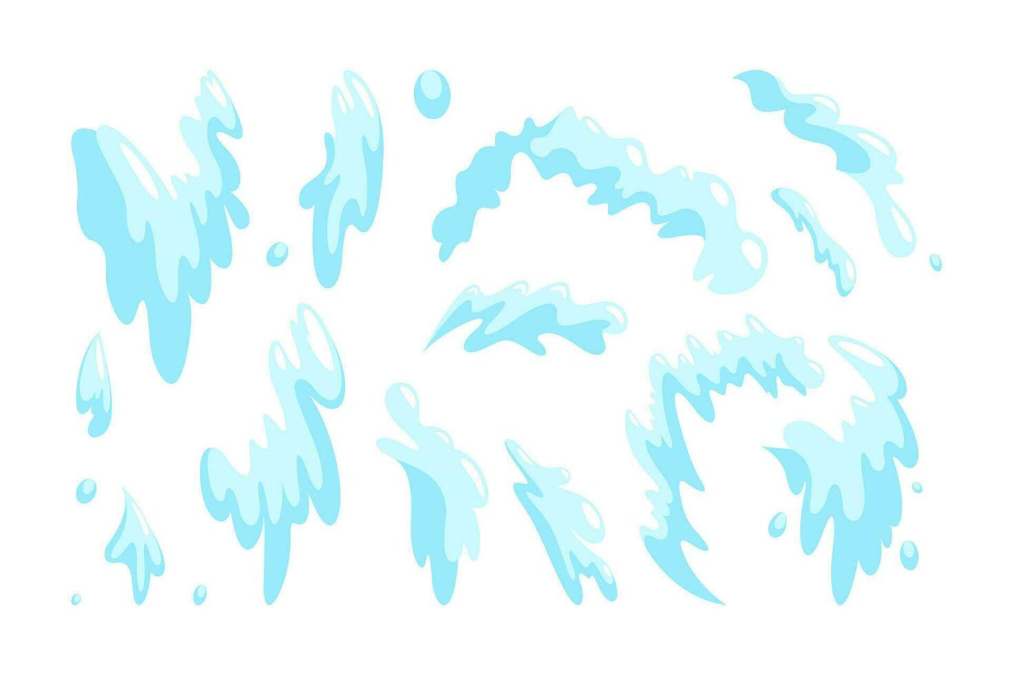 water bubbelbad storm. wervelende water draaikolk in tekenfilm stijl. vector illustratie