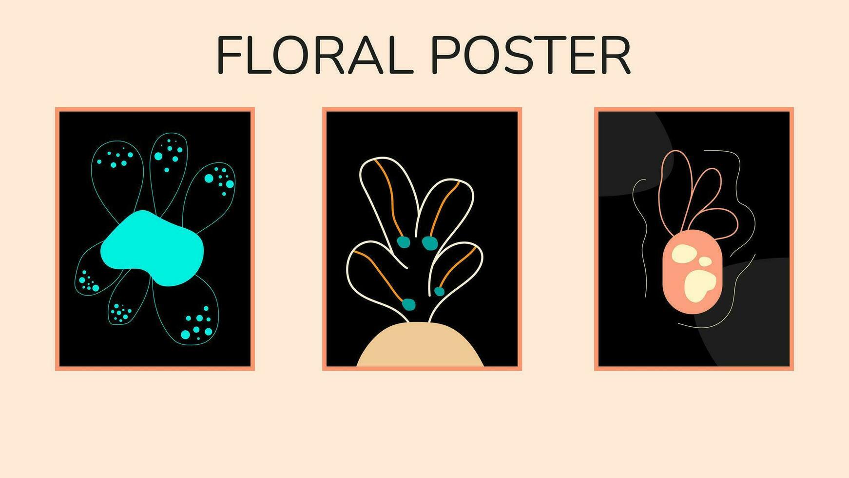 gemakkelijk illustratie bloemen minimalistische ontwerp. lijn kunst tekening pastel kleur mooi zo voor behang, omslag, poster, afdrukken vector