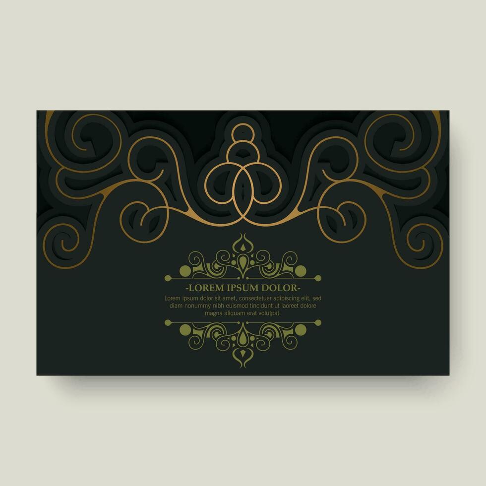 luxe kalligrafie ornament frame lijn ontwerp vector