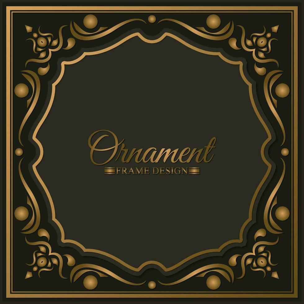 elegante decoratieve frame ontwerp achtergrond vector