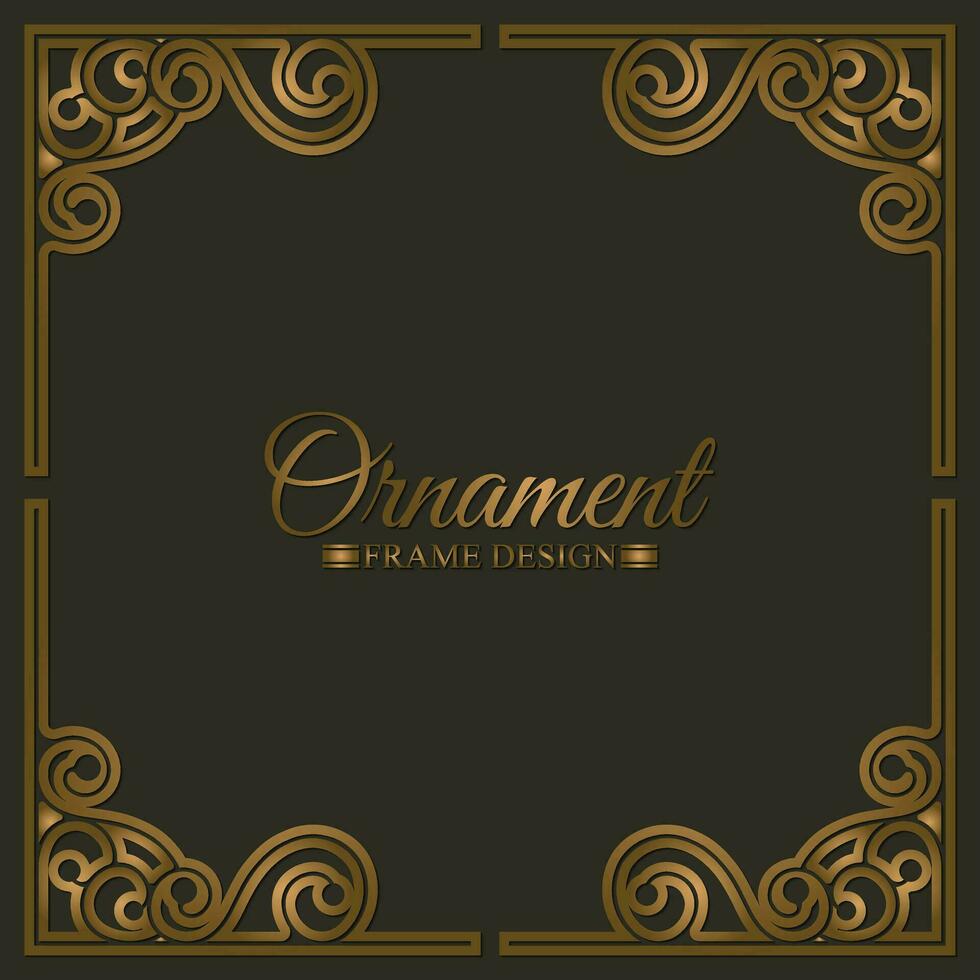 elegante decoratieve frame ontwerp achtergrond vector