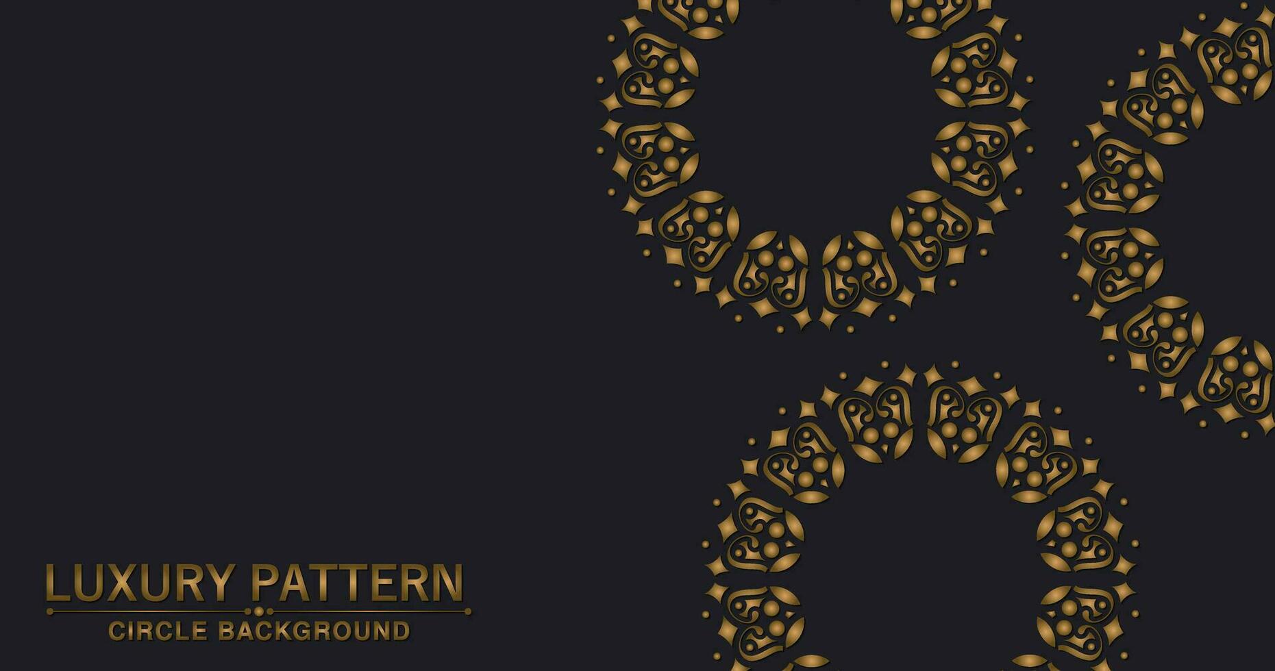 luxe gouden rand patroon achtergrond vector