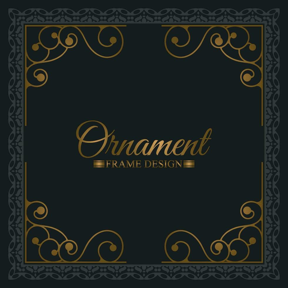 elegante decoratieve frame ontwerp achtergrond vector