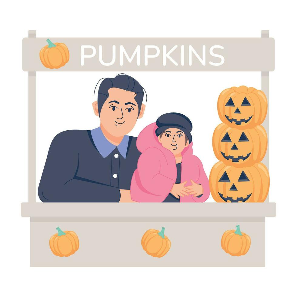 modieus halloween stand vector