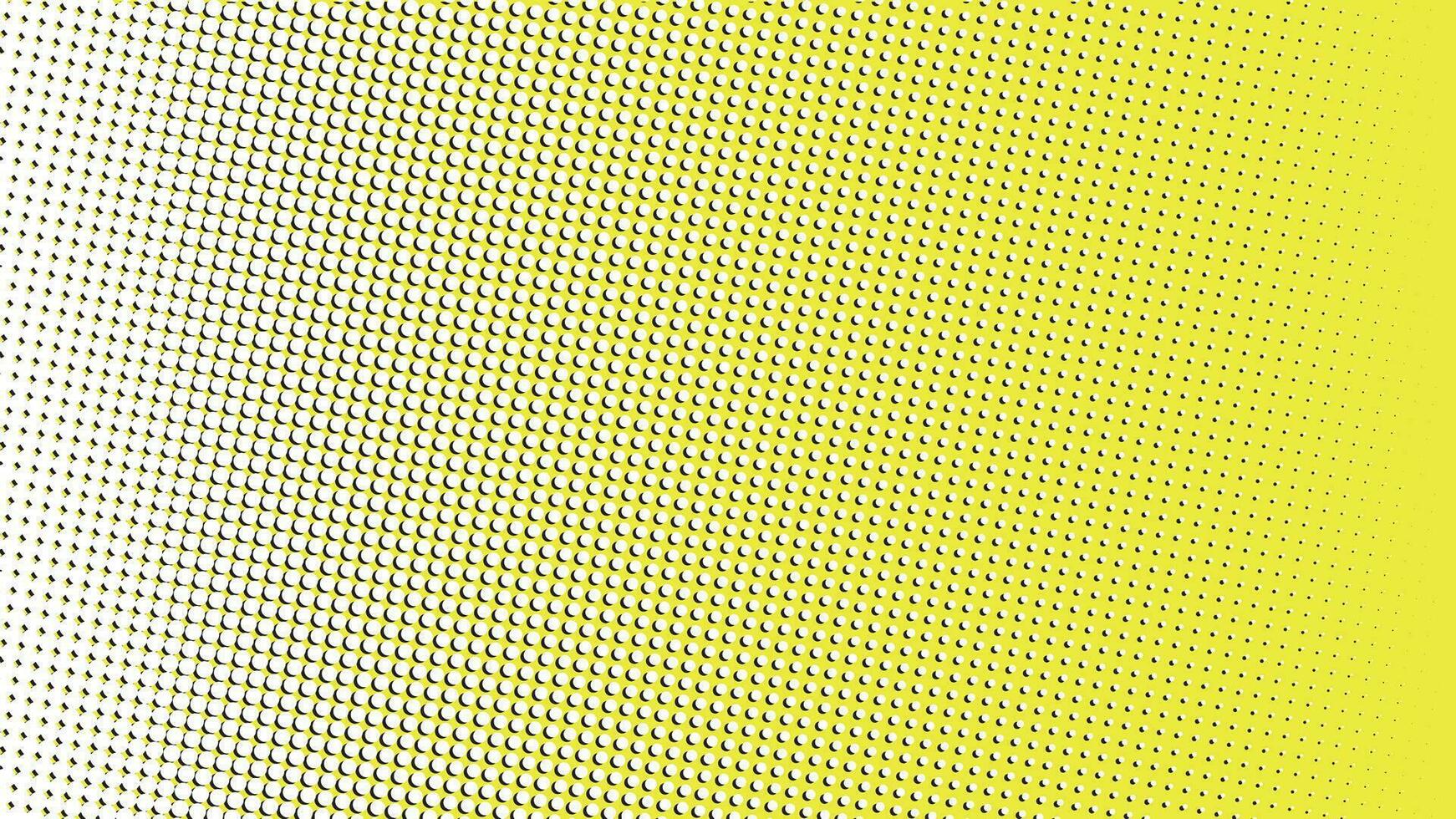 geel knal kunst achtergrond met halftone dots in polka dots in retro grappig stijl, vector achtergrond voor website, presentatie, banier