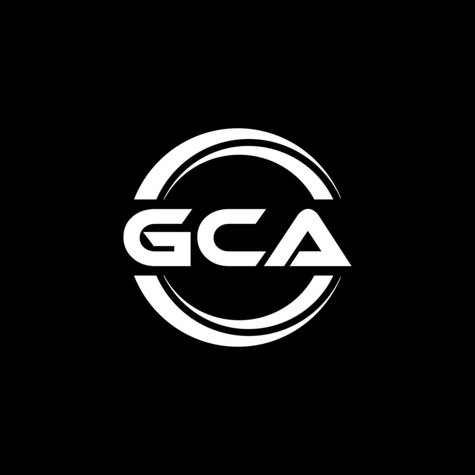 gca logo ontwerp, inspiratie voor een uniek identiteit. modern elegantie en creatief ontwerp. watermerk uw succes met de opvallend deze logo. vector