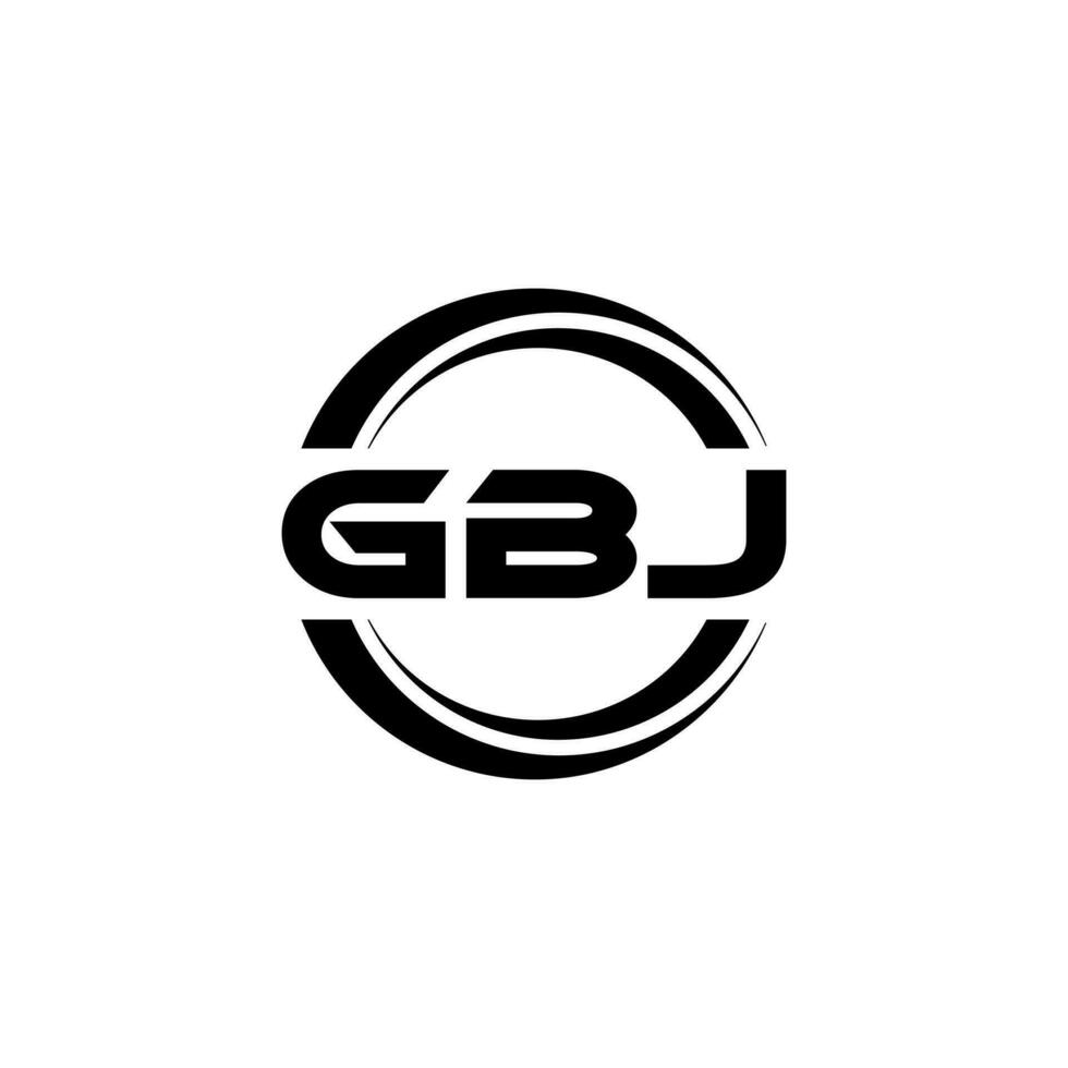 gbj logo ontwerp, inspiratie voor een uniek identiteit. modern elegantie en creatief ontwerp. watermerk uw succes met de opvallend deze logo. vector