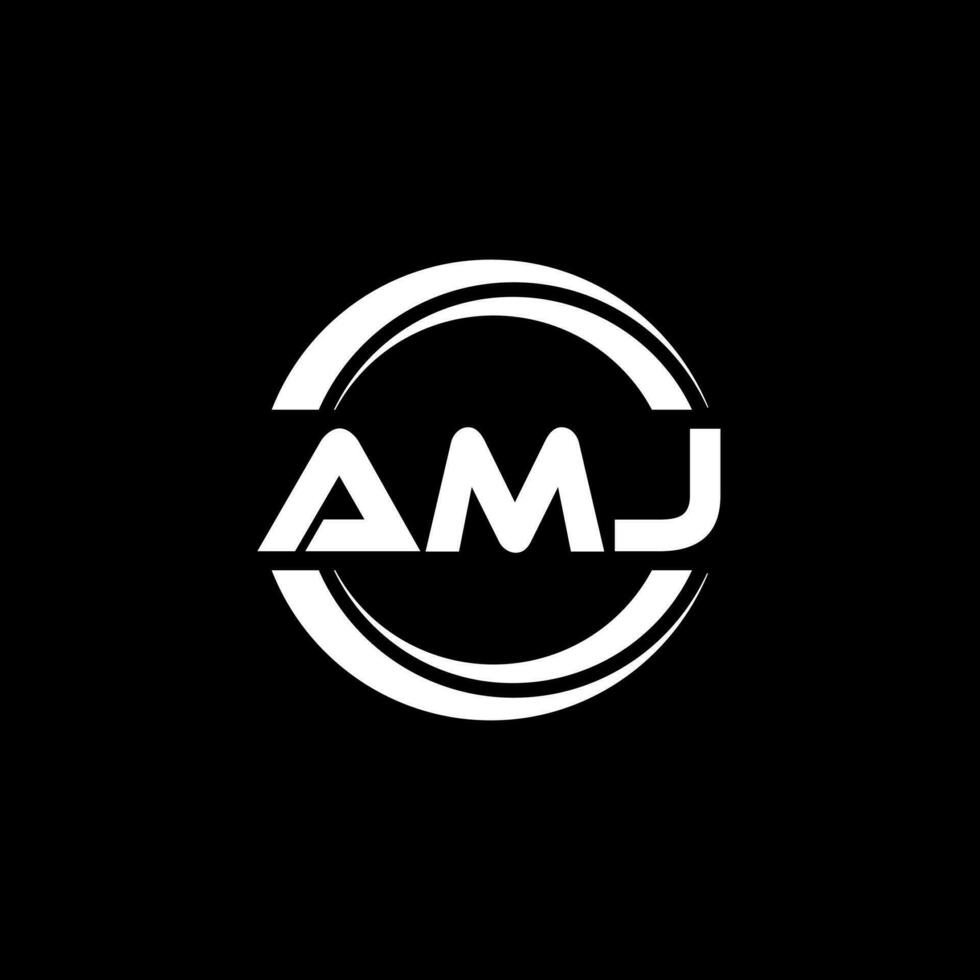 amj logo ontwerp, inspiratie voor een uniek identiteit. modern elegantie en creatief ontwerp. watermerk uw succes met de opvallend deze logo. vector