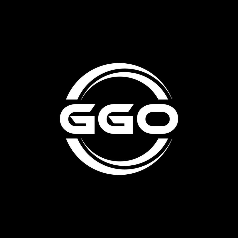 ggo logo ontwerp, inspiratie voor een uniek identiteit. modern elegantie en creatief ontwerp. watermerk uw succes met de opvallend deze logo. vector