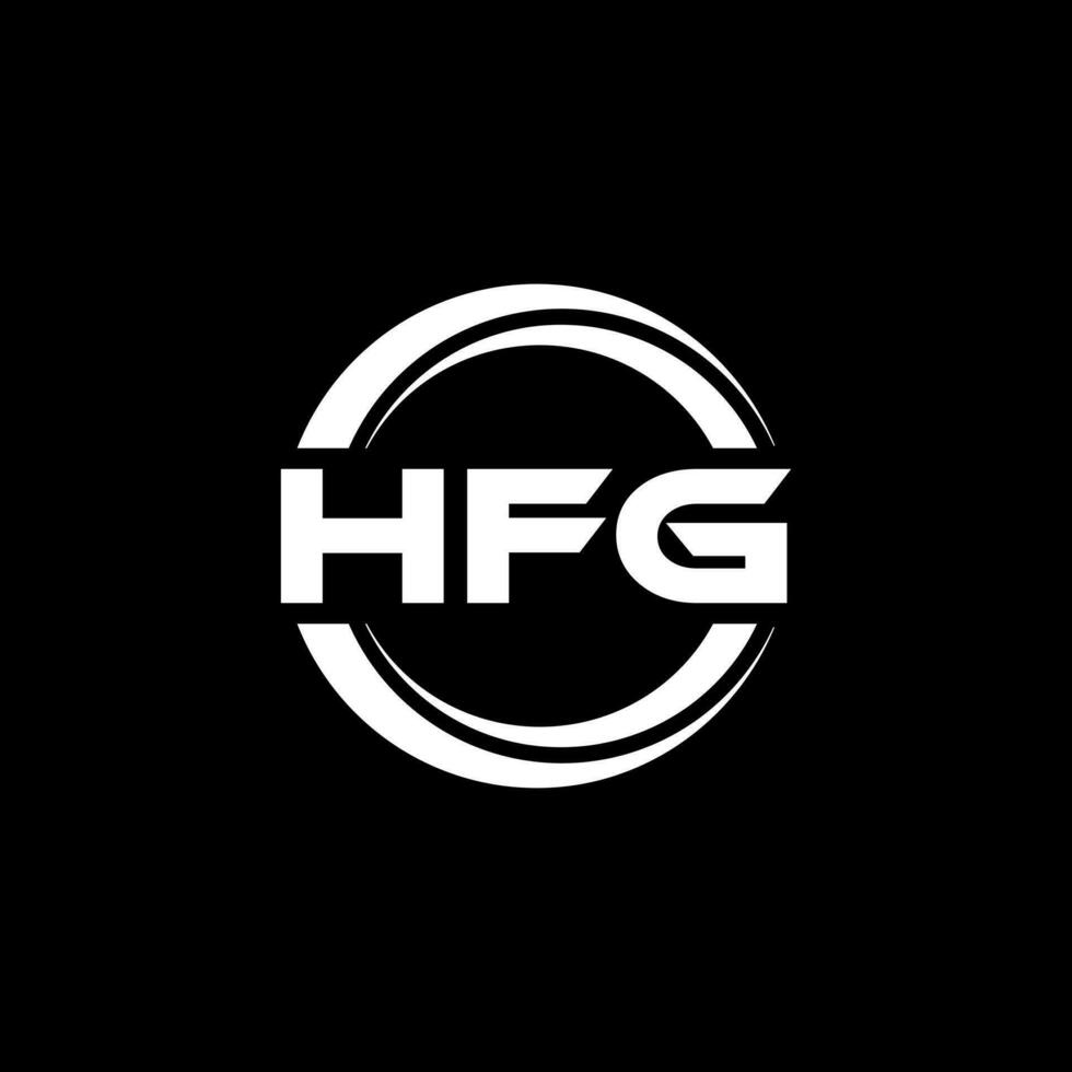 hfg logo ontwerp, inspiratie voor een uniek identiteit. modern elegantie en creatief ontwerp. watermerk uw succes met de opvallend deze logo. vector
