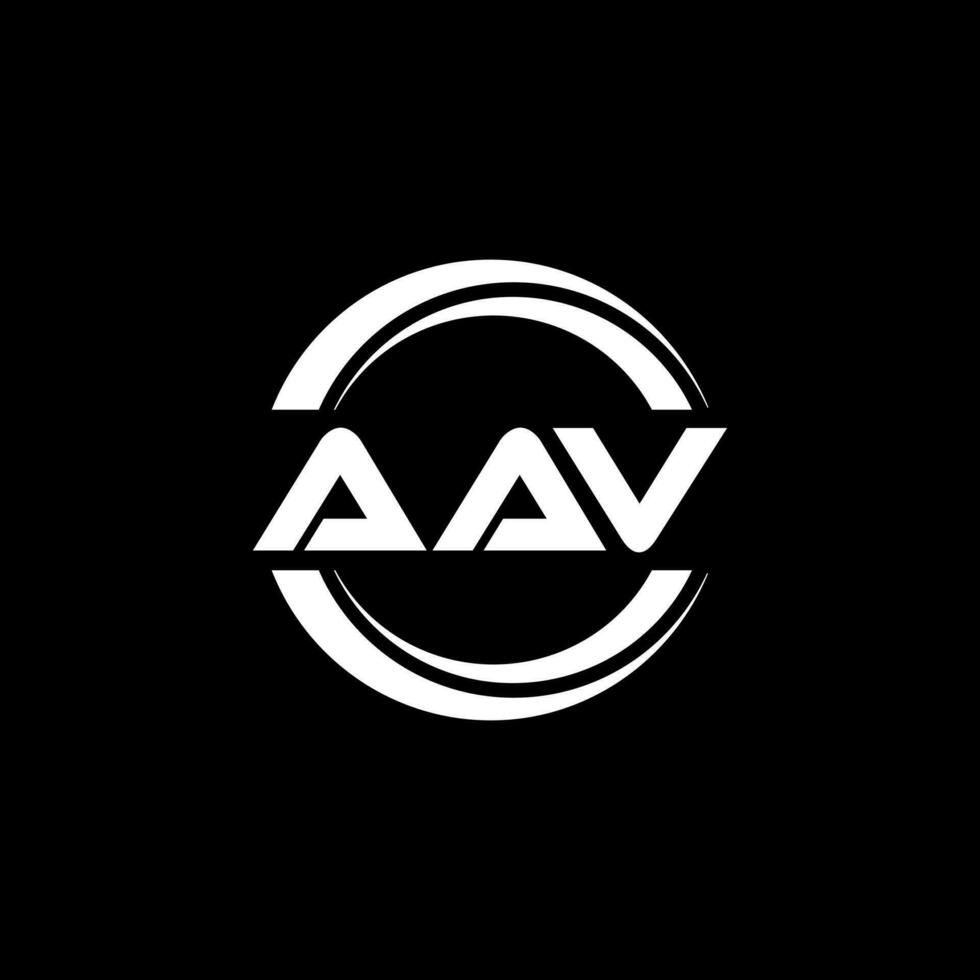 aav logo ontwerp, inspiratie voor een uniek identiteit. modern elegantie en creatief ontwerp. watermerk uw succes met de opvallend deze logo. vector