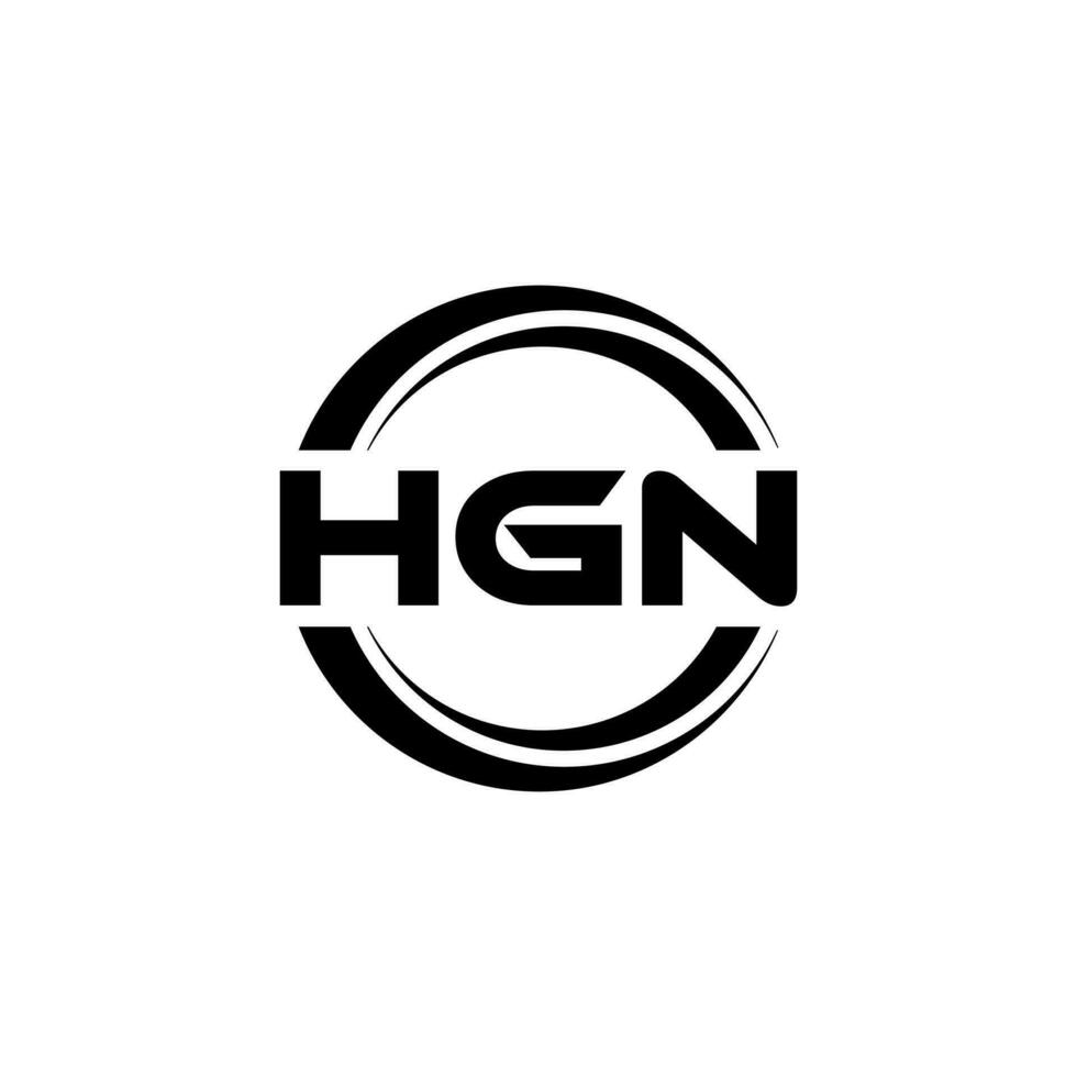 hgn logo ontwerp, inspiratie voor een uniek identiteit. modern elegantie en creatief ontwerp. watermerk uw succes met de opvallend deze logo. vector