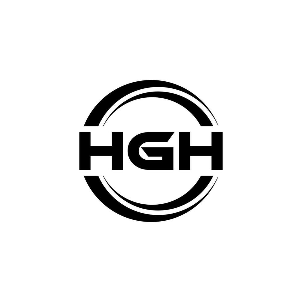 hgh logo ontwerp, inspiratie voor een uniek identiteit. modern elegantie en creatief ontwerp. watermerk uw succes met de opvallend deze logo. vector