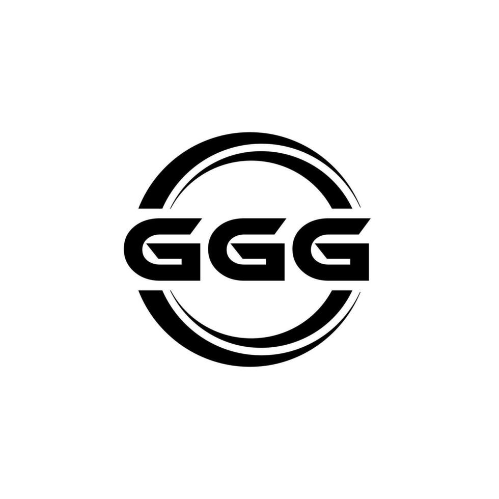 ggg logo ontwerp, inspiratie voor een uniek identiteit. modern elegantie en creatief ontwerp. watermerk uw succes met de opvallend deze logo. vector