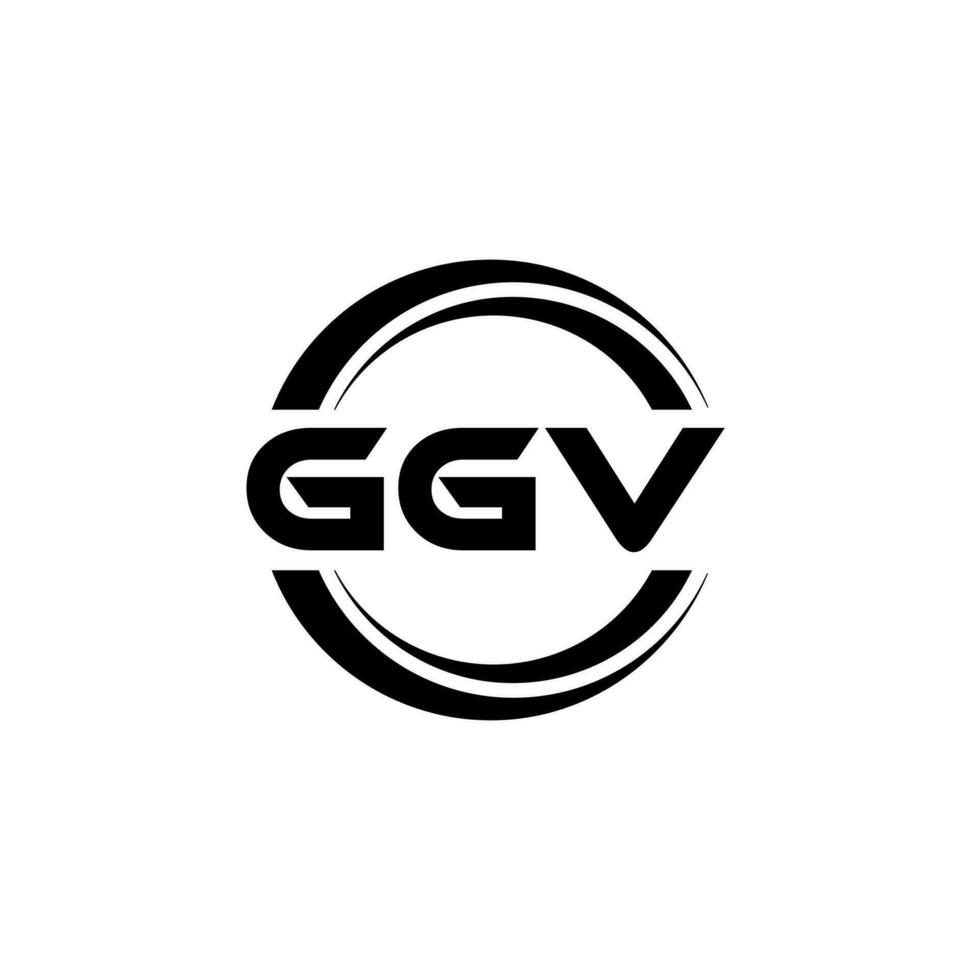 ggv logo ontwerp, inspiratie voor een uniek identiteit. modern elegantie en creatief ontwerp. watermerk uw succes met de opvallend deze logo. vector